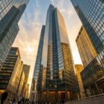 Manhattan commercial office towers representing NYC buildings facing Local Law 97 penalties